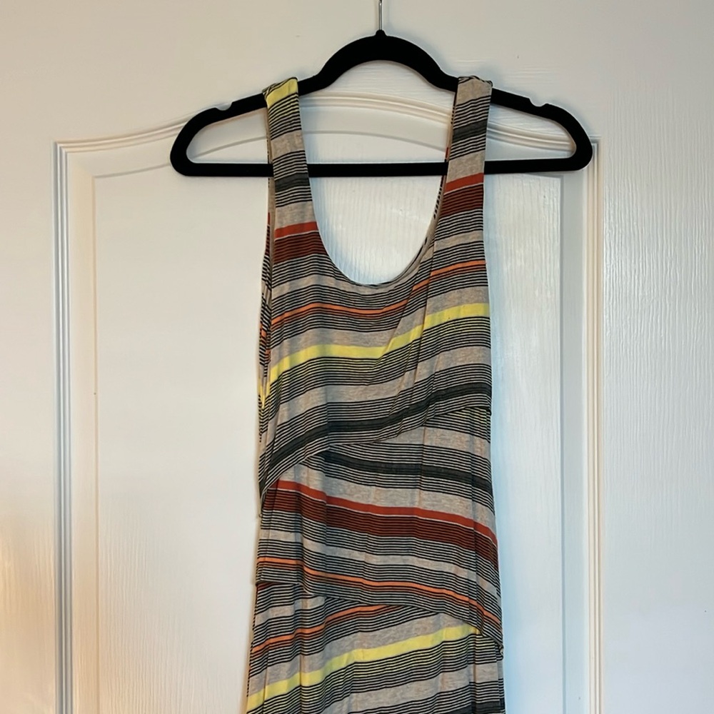 Striped stretchy midi dress - Size M